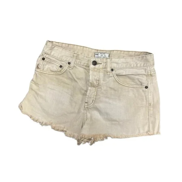 Free People Low Rise Khaki shorts - Picture 2 of 5
